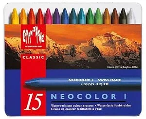 Neocolor I Water-Resistant Wax Pastels  15 Colors - product information 4