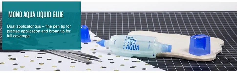 Tombow MONO Aqua Liquid Glue  Permanent Bond  50 ml  Clear  Carded (62181) Original Version - product information 1