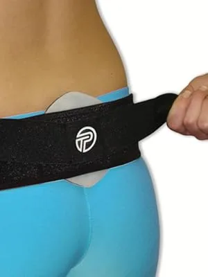 Pro-Tec Athletics SI Back Belt with Compression Pad (Medium/Black) - back