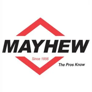 Mayhew Select 35705 2-1/4-by-7-3/4-Inch Handguarded Mason Chisel   Black 2-1/4-by-7-3/4 Handguard - Mayhew Tools Logo on white background