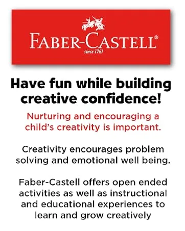 Faber-Castell Triangular Paint Brush Set - 6 Assorted Sizes - Paintbrushes for Kids 6 Triangular Paint Brushes - Faber-Castell, Playing and Learning, Creativity, Arts and Crafts, Art Set