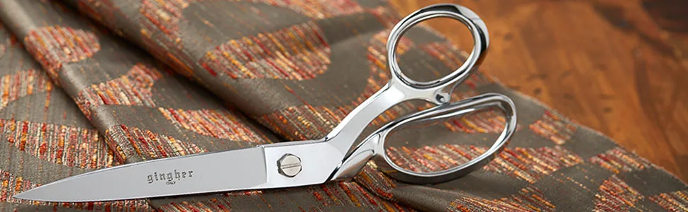 Gingher Inc  10 (01-005285) 10 Inch Silver - Gingher 01-005285 Knife Edge Bent Trimmers 10 Inch