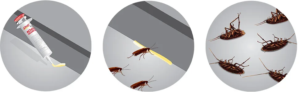 Pic GEL1 Roach Control Gel In Syringe  1-Ounce - how to kill