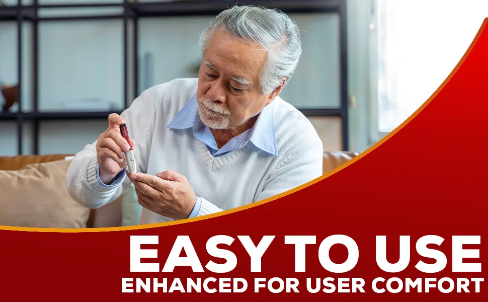 Advocate Lancing Device with Less Pain Design  Blood Sample Pen for Diabetes Testing  Adjustable for Minimizing Pain and Discomfort in Blood Glucose Testing - 970:600 easy to use