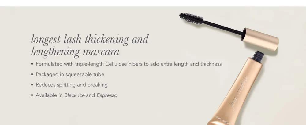jane iredale PureLash Lash Extender and Conditioner or PureLash Lash Extender and Conditioner & Longest Lash Thickening and Lengthening Mascara Set - mascara lash conditioner purelash lash extender and conditioner eyelash makeup natural vegan