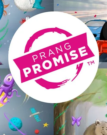 Prang (Formerly SunWorks) Construction Paper  Bright White  9 x 12  50 Sheets - Prang Promise Logo