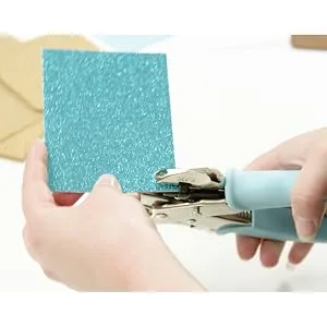 We R Memory Keepers- Crop-A-Dile for Eyelets | Blue Comfort Handle - please