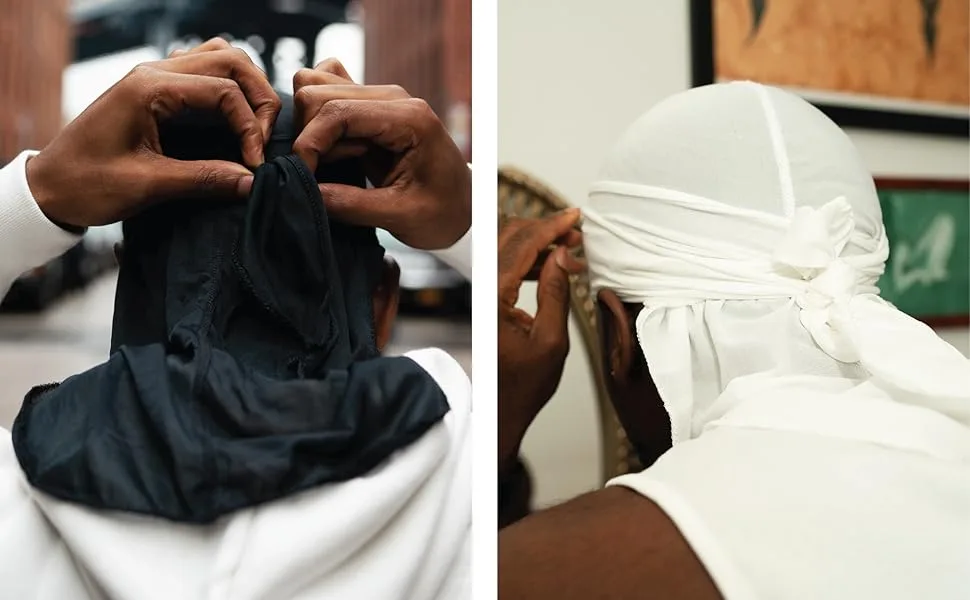 WaveBuilder Premium Hair Wave Activating Durag  Black - Durag 6