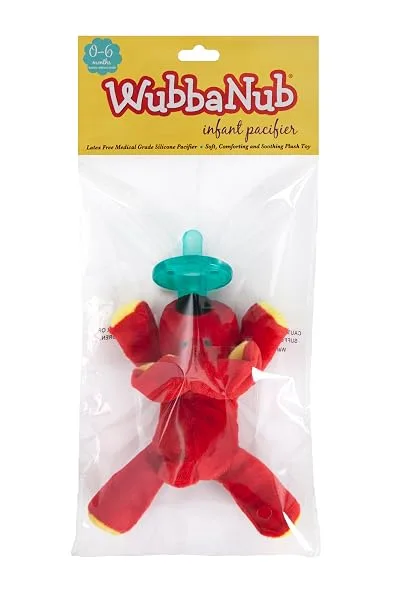 WubbaNub Infant Pacifier - Red Dog - product information 6