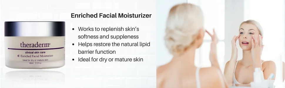 Theraderm Enriched Facial Moisturizer - Contains superfine lanolin for rich hydration - product information 1