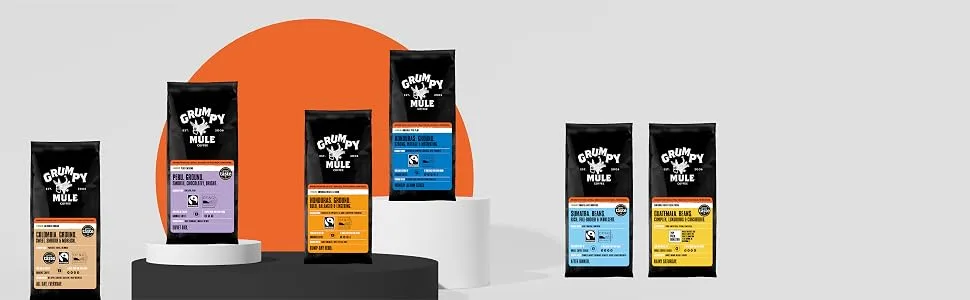 Grumpy Mule Honduras La Labor Organic Ground Coffee - with notes of Hazelnut and Dark Chocolate - 200g - Sélection de cafés Grumpy Mule