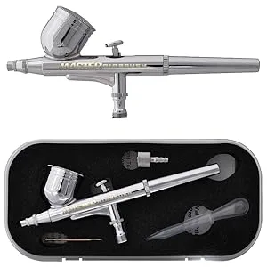 Master Airbrush Multi-purpose Gravity Feed Dual-action Airbrush Kit with 6 Foot Hose and a Powerful 1/5hp Single Piston Quiet Air Compressor Standard - product information 2