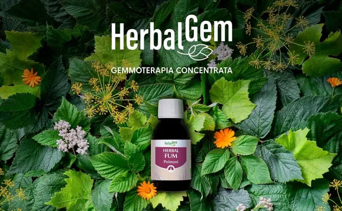  Herbalgem HerbalGem Siroppo Herbal Respi Recipe Traditional Pioppo Black Pine Mugo 150 ml for Adults and Children - Gemmothérapie concentrée