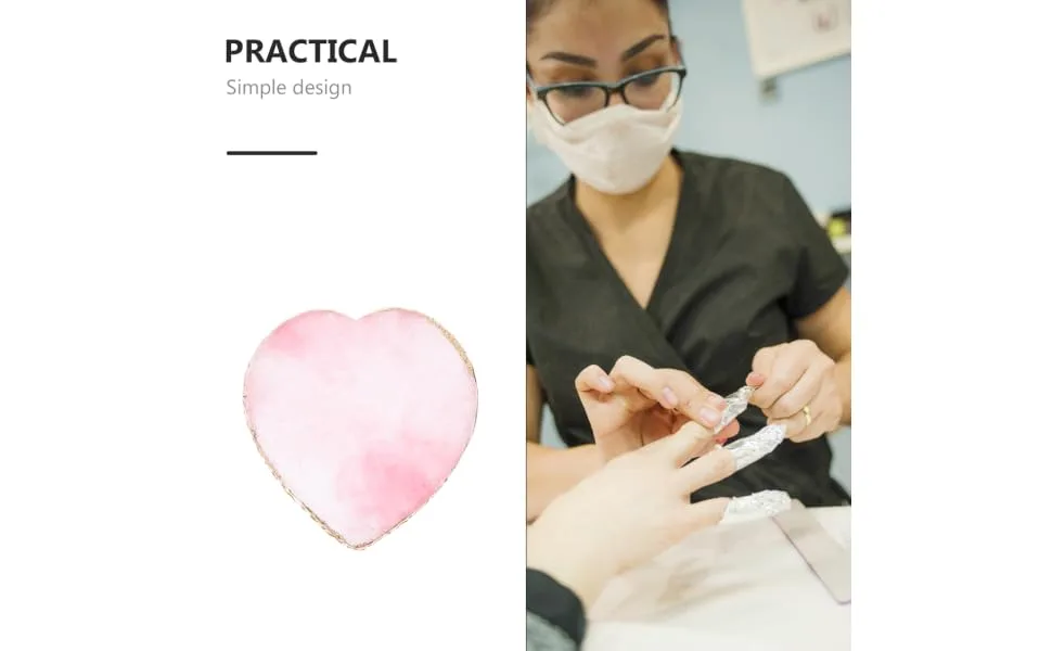  MERRYHAPY MERRYHAPY Manicure Mixing Tray Heart-Shaped Resin Nail Art Palette Practical Nail Art Creations - product information 5