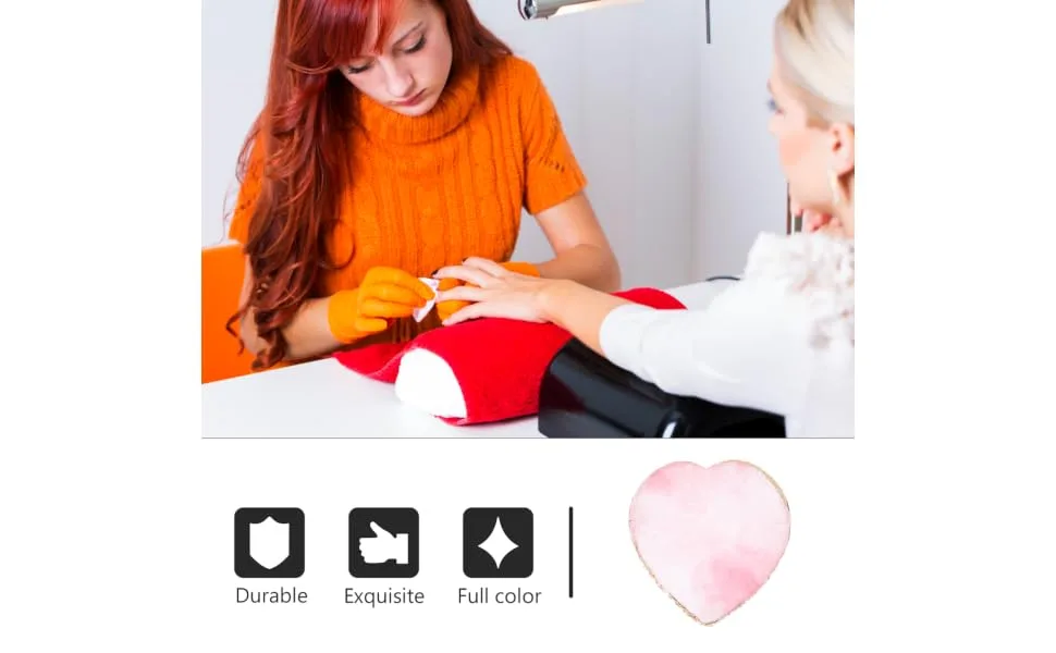  MERRYHAPY MERRYHAPY Manicure Mixing Tray Heart-Shaped Resin Nail Art Palette Practical Nail Art Creations - product information 6