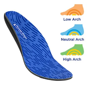 Powerstep Archmolds Maximum Orthotic Insoles  Blue  Women's 4.5-5 - Heat Moldable