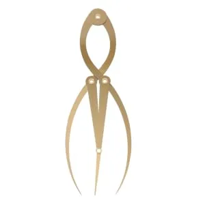  CIMAXIC 1Pc Eyebrow Positioning Ruler Measuring Eyebrow For Microblading Eyebrow Vernier Caliper Eyebrow Measuring Ruler Alloy Eyebrow Shape Device - product information 3