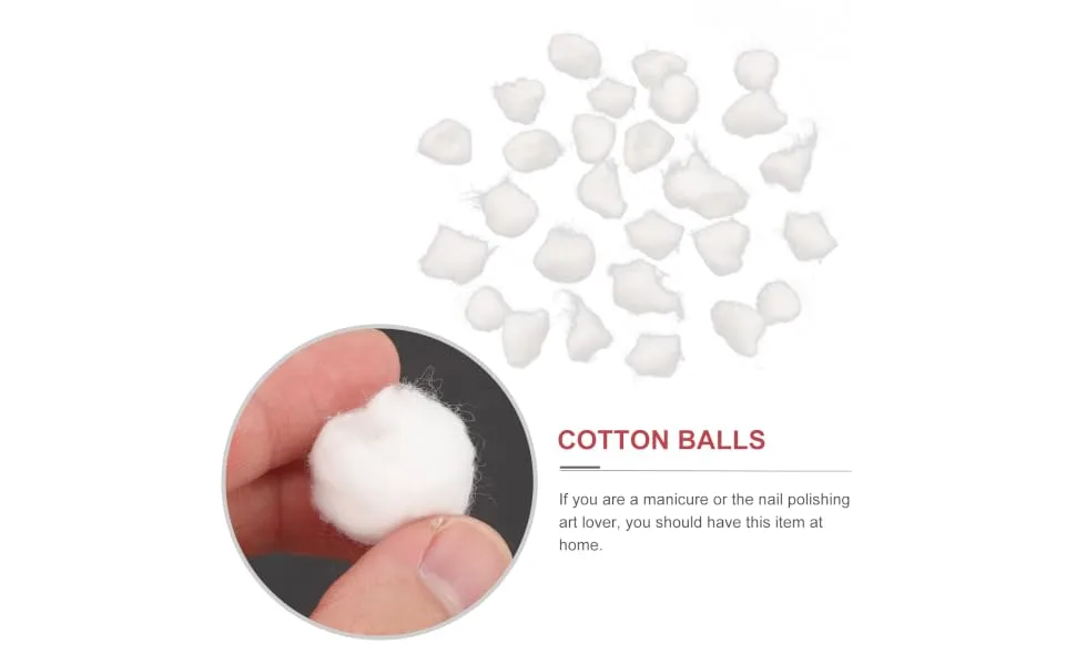  HONMEET 300 Units Soft Texture Nail Polish Remover Cotton Balls for Removing Gel and Polish - product information 1