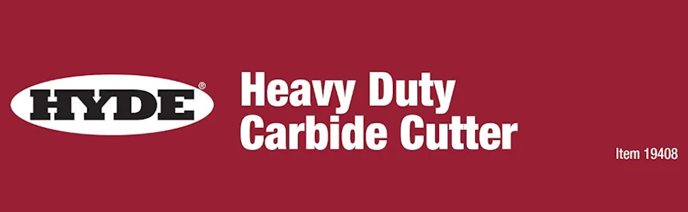 HYDE 19408 Heavy-Duty Carbide Cutter - paint, construction, flooring, roofing cutting tool, floor cutter, roof chisel, masonry tool, cement