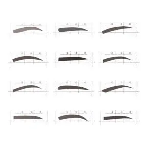  MERRYHAPY MERRYHAPY Eyebrow Care Kit 48 Templates Women Shaping Cards Stickers For Makeup Beginners - product information 1