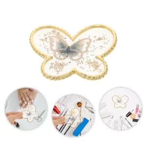  FOYTOKI Resin Display Stand Gel Nail Polish Palette Tray Makeup Mixing Palette Compact Design for Travel - product information 2