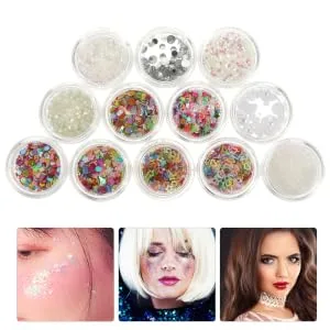 HONMEET Glitter Eye Shadow Makeup Kit for Eye Makeup Nail Art Glitters - product information 5