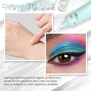 15ml Eye Primer - Long-Lasting Waterproof Base Pore Minimizer | Crease-Preventing Formula Smooth Eye Makeup Foundation Enhances Eyeshadow Vibrance - Facilité d'utilisation