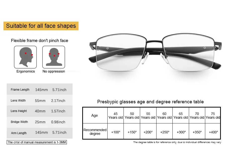 YIMI Photochromic Progressive Multifocus Computer Reading Glasses Spring Hinge Transition UV Sunglasses Anti Glare Sun Reader - 2.5 X - Why Choose Photochromic Progressive Multifocal Reading Glasses?
