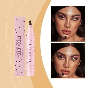  Imtrub Freckle Effect Makeup Pen 3.5g Temporary Cosmetic for Beauty Marks - Long-Lasting Quick-Drying Natural Effect for Cosplay Special Occasions and Makeup - Polyvalence Moderne et Rétro