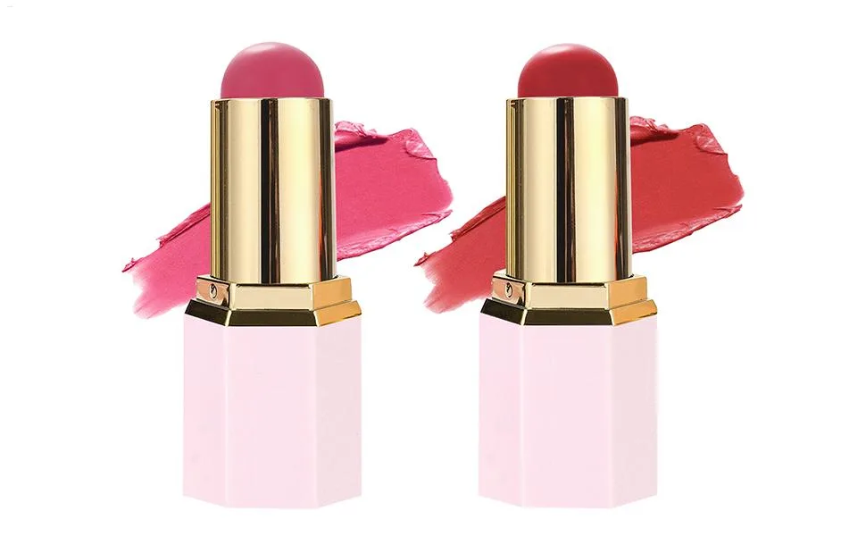  Bexdug Blush | Moisturising Glow Stick Water Resistant Natural Face Illuminator and for Oily / Dry/Combination Skin - Cheeks Lips Eyebrows - Long Wear for Special Occasions - Stick Blush pour Joues