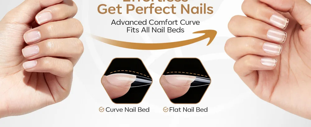  Modelones Modelones 360-Piece Full Cover False Nail Set - Soft Gel - PMMA Resin - DIY Application - Size XS - Car - aplus content image