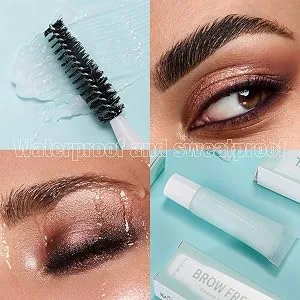 Eyebrow Gel - Lightweight Eyebrow Glue 12ml Quick Drying Long-Lasting Water Resistant Natural with Applicator for All Occasions - Utilisation Confortable