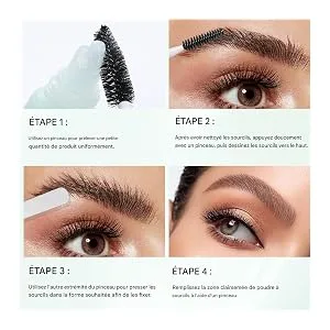 Fogukier Eyebrow Makeup Gel - Natural Eyebrow Glue | 12ml Quick Dry Long Lasting Natural Water Resistant With Applicator For All Occasions - Soin Doux Conditionneur