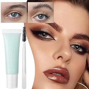 Eyebrow Gel Makeup - Natural Eyebrow Glue - 12ml - Quick Dry Long Lasting Lasting Natural Water Resistant with Applicator for All Occasions - Texture imperceptible