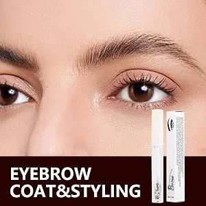 Eyebrow Gel Fixation - Long-Lasting Supra-Creating Gel for Shaping and Sculpting | Clear Glue for Layered Eyebrow Effect for Daily Touch-Up - Conception étanche