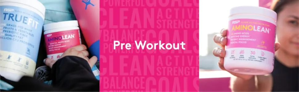 RSP AminoLean Energy Formula - amino lean pre workout for women preworkout powder bcaa energy amino energy