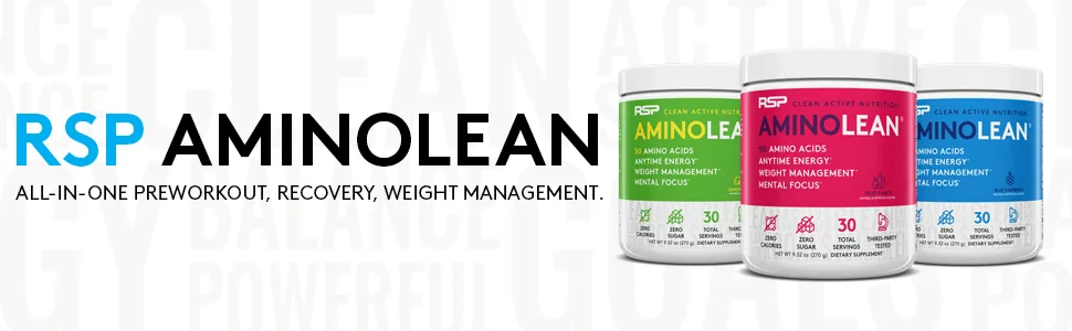 RSP AminoLean Energy Formula - aminolean preworkout energy amino energy