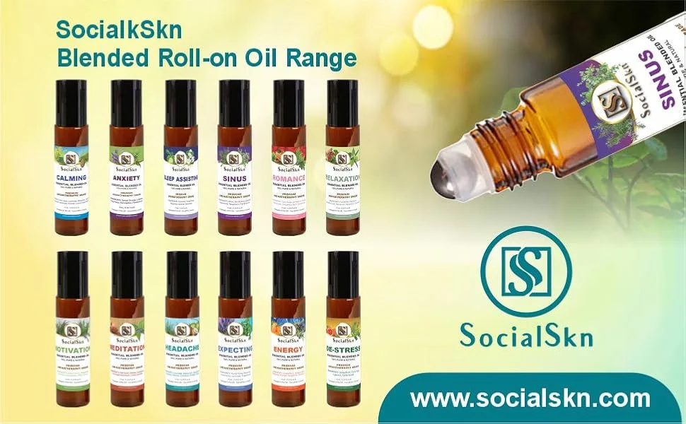  SocialSkn Expecting Blend Essential Oils for Diffusers for Home (15ml) - Pregnancy Essentials Gifts for Mom - Pregnancy Oil Blend - Perfect for Diffusers and Oils - huile essentielle