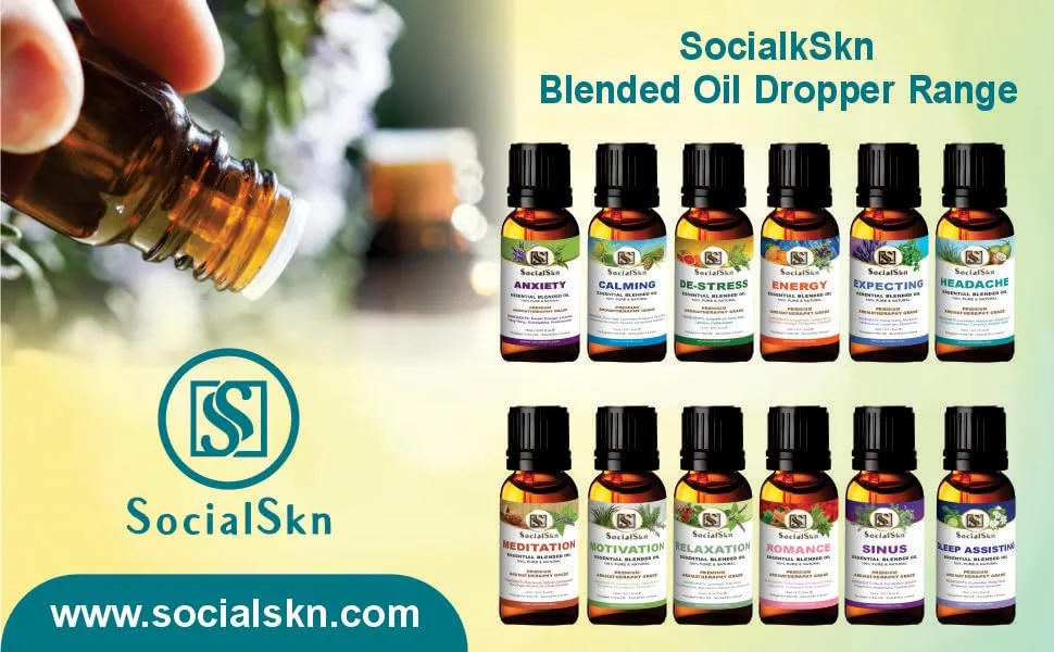  SocialSkn Expecting Blend Essential Oils for Diffusers for Home (15ml) - Pregnancy Essentials Gifts for Mom - Pregnancy Oil Blend - Perfect for Diffusers and Oils - huiles essentielles pour diffuseurs pour la maison