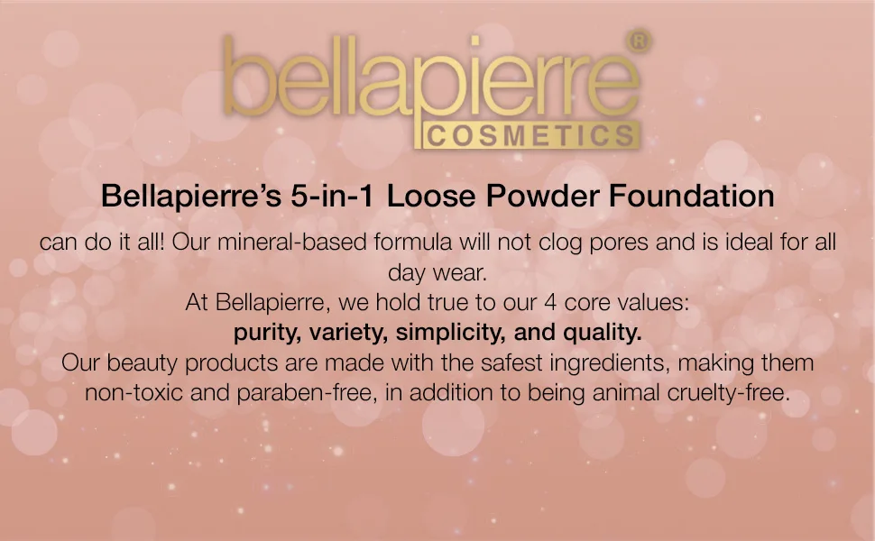 bellapierre Mineral Foundation SPF 15  Loose Powder  Full Coverage - 0.32 Oz. (Latte) MF03 - mineral foundation