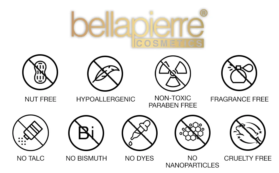 bellapierre Mineral Foundation SPF 15  Loose Powder  Full Coverage - 0.32 Oz. (Latte) MF03 - mineral foundation