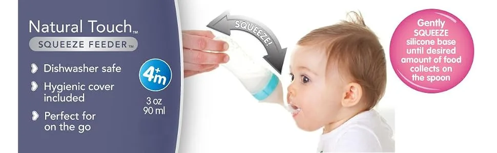 Nuby Natural Touch Silicone Travel Infa Feeder  3 Ounce  Colors May Vary - product information 1