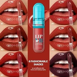  Teksome Moisturizing Lip Gloss | Non-sticky and long-lasting texture - Luminous tattoo effect non-greasy formula for travel dates parties commuting and events - Transformation lisse des lèvres