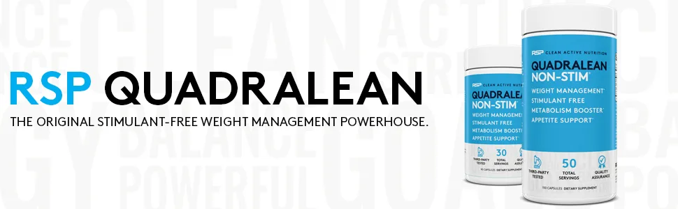 RSP Nutrition QuadraLean - quadralean stimulant free fat burner non stimulant weight loss metabolism booster