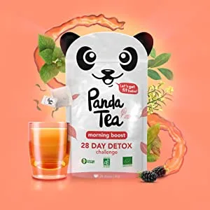  Panda Tea Panda Tea - Organic Detox Tea and Infusion - 28 Cotton Tea Bags - 14-Day Challenge - Certified Organic - Panda
