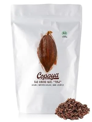 Copaya Copaya Nibs Roh cocoa without additives cocoa from Peruvian cocoa beans top quality beans controlled unrolled and unsweetened 500g - product information 1