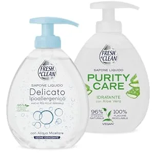  Fresh & Clean Fresh & Clean Hypoallergenic Hand and Face Wash for Sensitive Skin 300 ml - savon liquide