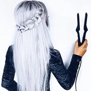 CROC Classic Silver Titanium Flat Iron  1.5 Inch - CROC, STRAIGHTENER, TITANIUM, SILVER, 450, IRON, CERAMIC PLATES, HAIR STRAIGHTENER,