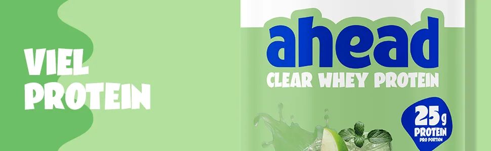  ahead ahead IsoClear Whey Protein | Green Apple 500g | 25g of protein | Clear whey protein powder with a fruity taste | Refreshing taste - Caractéristiques :