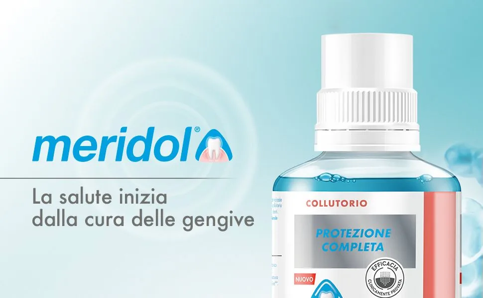  Meridol Meridol Antibacterial Mouthwash 400ml Soothes Irritated Gums Protects Enamel Fights Bacteria Plaque Prevents Gingival Ble - Bain de bouche Meridol